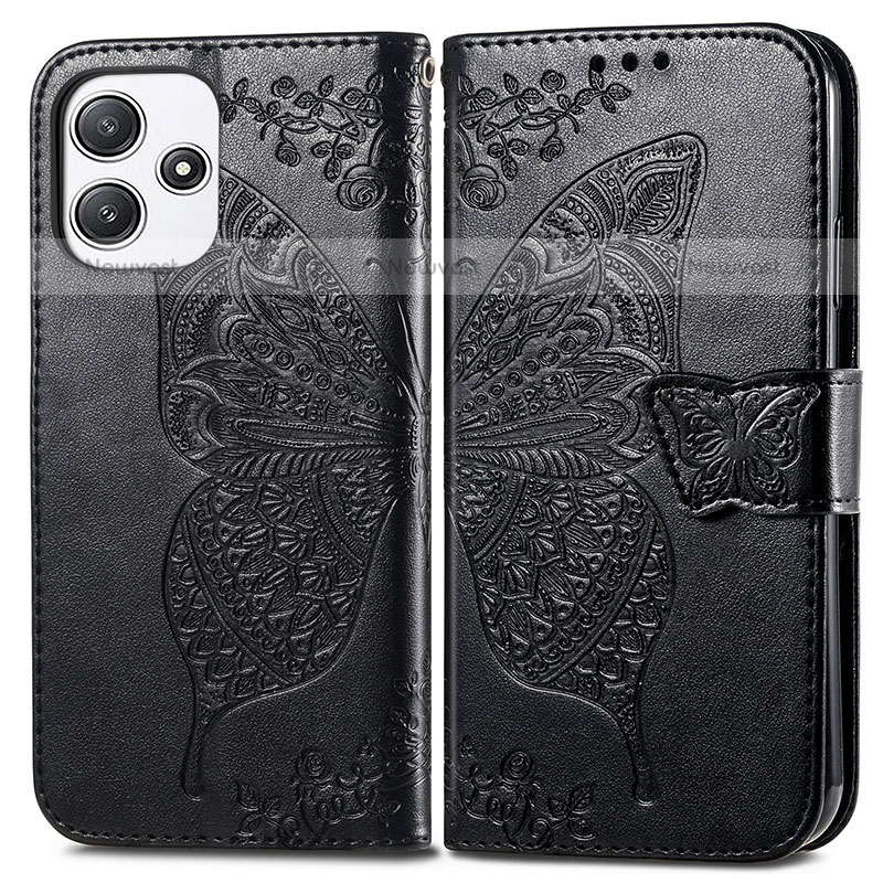 Leather Case Stands Butterfly Flip Cover Holder for Xiaomi Redmi Note 12R 5G