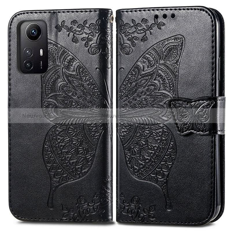 Leather Case Stands Butterfly Flip Cover Holder for Xiaomi Redmi Note 12S