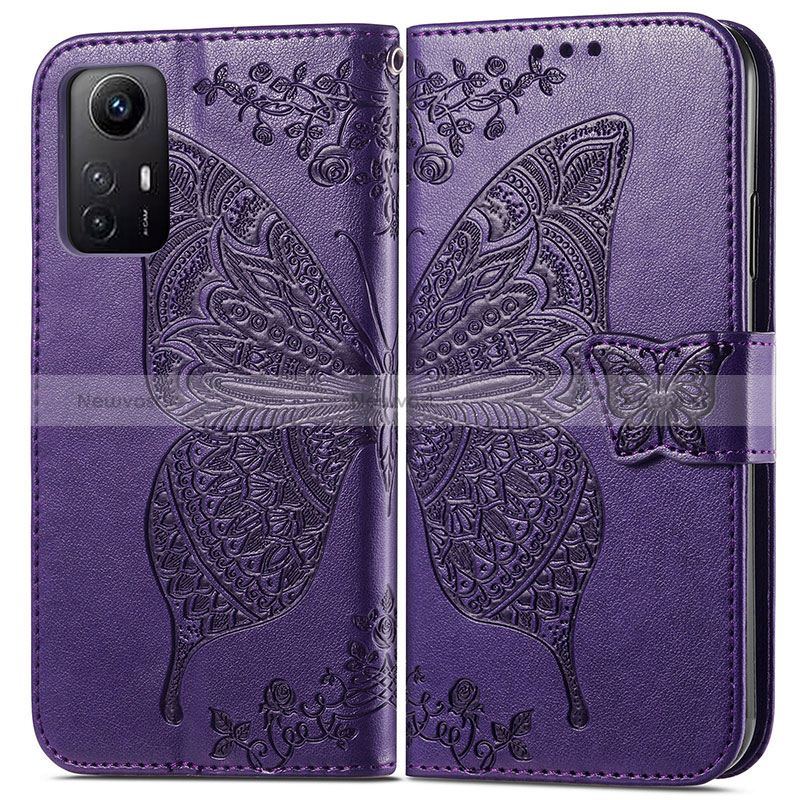 Leather Case Stands Butterfly Flip Cover Holder for Xiaomi Redmi Note 12S