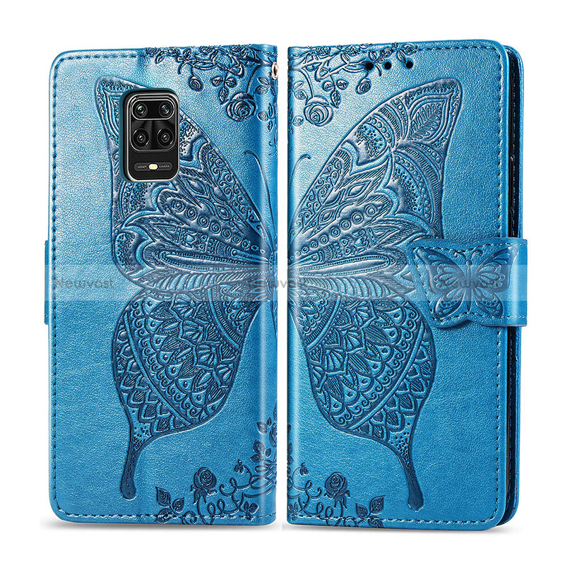 Leather Case Stands Butterfly Flip Cover Holder for Xiaomi Redmi Note 9 Pro Max