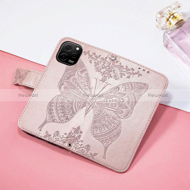 Leather Case Stands Butterfly Flip Cover Holder S01D for Huawei Enjoy 50z