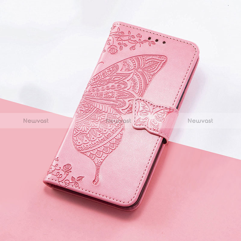 Leather Case Stands Butterfly Flip Cover Holder S01D for Huawei Honor 50 Pro 5G