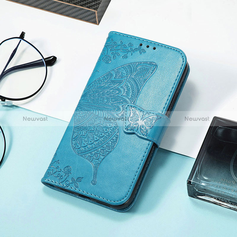 Leather Case Stands Butterfly Flip Cover Holder S01D for Huawei Honor 60 SE 5G