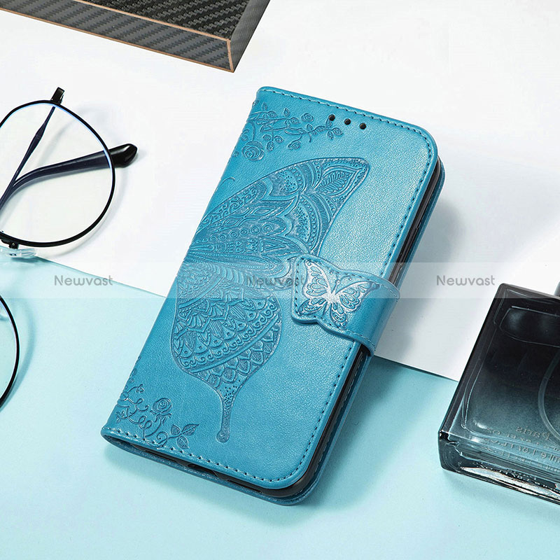 Leather Case Stands Butterfly Flip Cover Holder S01D for Huawei Honor 80 SE 5G