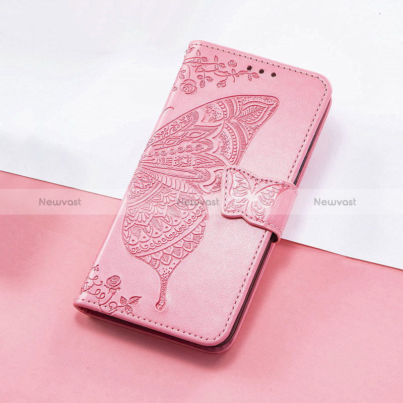 Leather Case Stands Butterfly Flip Cover Holder S01D for Huawei Honor V40 5G