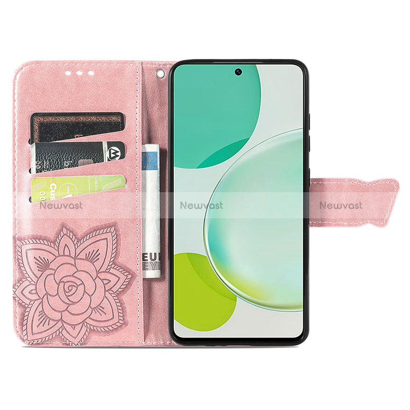 Leather Case Stands Butterfly Flip Cover Holder S01D for Huawei Nova 11i