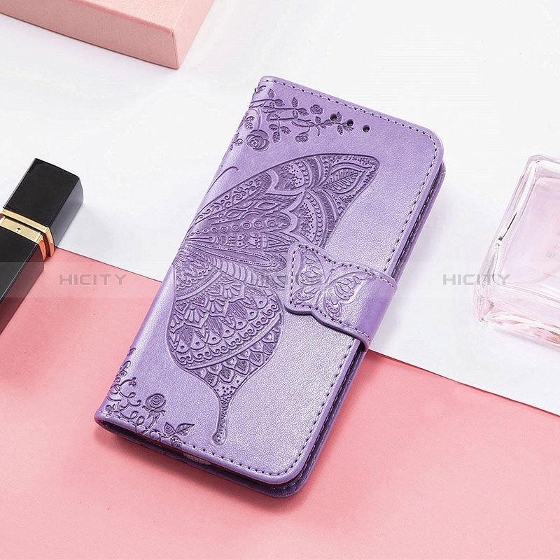 Leather Case Stands Butterfly Flip Cover Holder S01D for Samsung Galaxy M13 4G