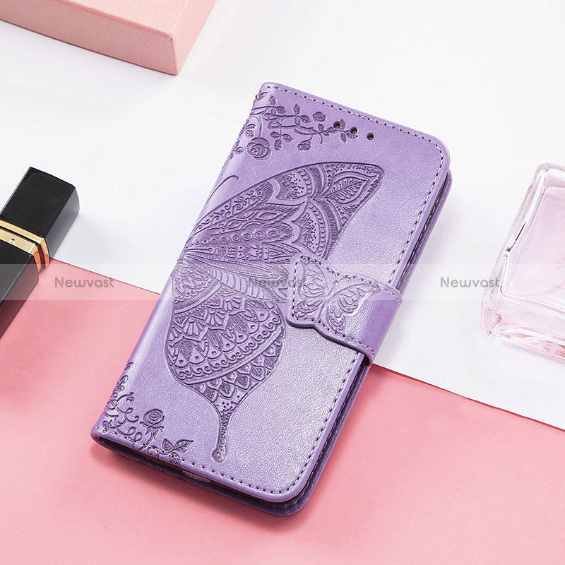 Leather Case Stands Butterfly Flip Cover Holder S01D for Samsung Galaxy M13 5G