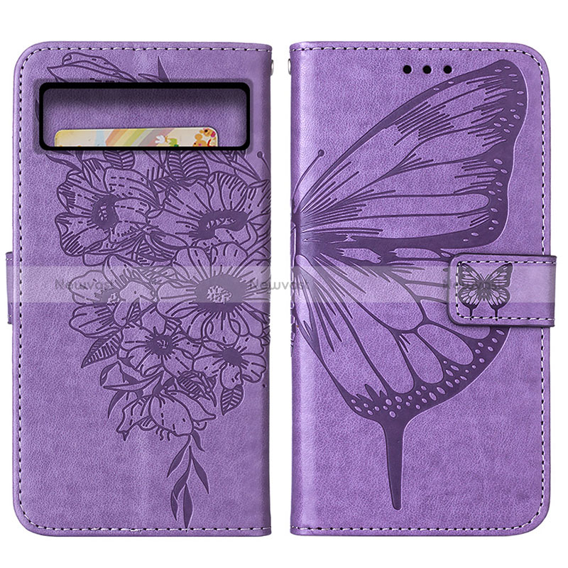 Leather Case Stands Butterfly Flip Cover Holder Y01B for Google Pixel 8 5G