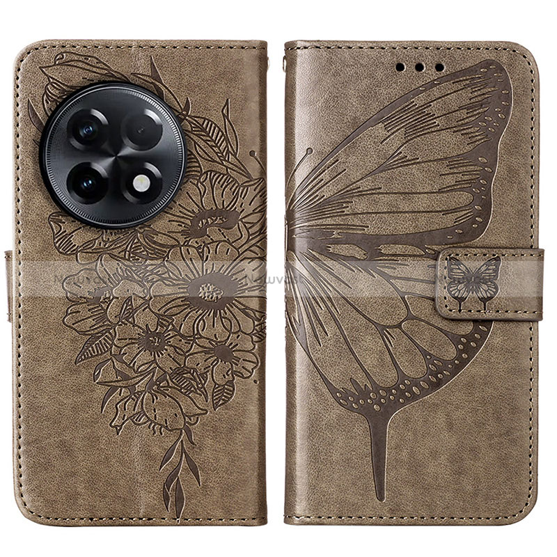 Leather Case Stands Butterfly Flip Cover Holder Y01B for OnePlus 11R 5G