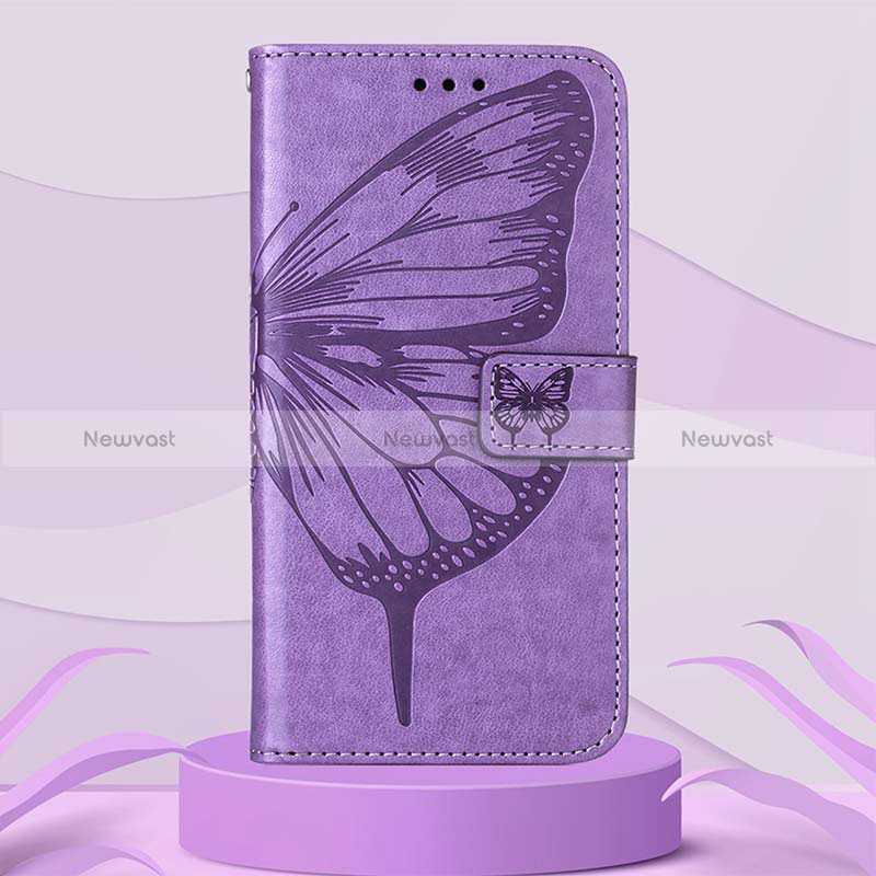 Leather Case Stands Butterfly Flip Cover Holder Y01B for OnePlus Nord CE 2 5G