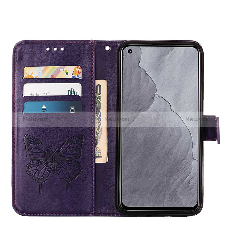 Leather Case Stands Butterfly Flip Cover Holder Y01B for Realme GT Master 5G