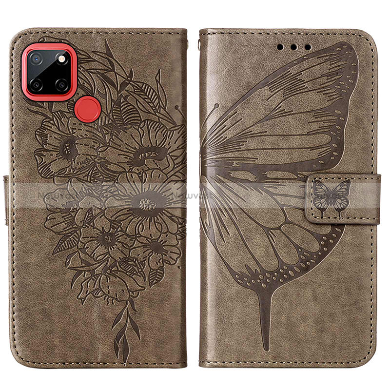 Leather Case Stands Butterfly Flip Cover Holder Y01B for Realme Narzo 30A