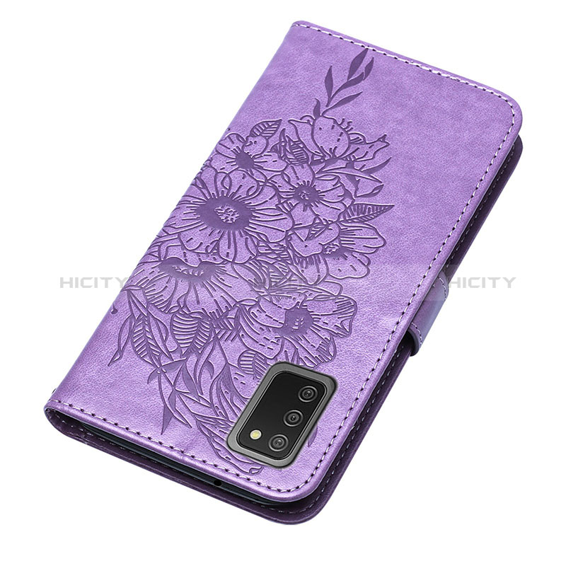 Leather Case Stands Butterfly Flip Cover Holder Y01B for Samsung Galaxy A03s