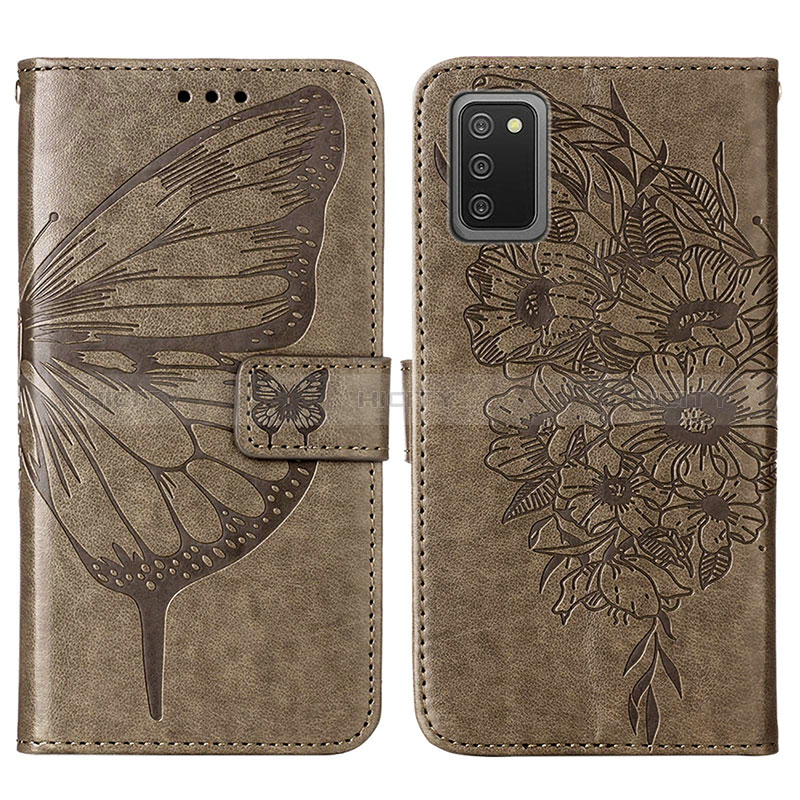 Leather Case Stands Butterfly Flip Cover Holder Y01B for Samsung Galaxy A03s