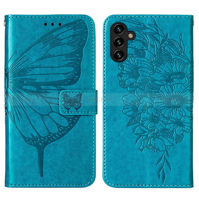 Leather Case Stands Butterfly Flip Cover Holder Y01B for Samsung Galaxy A04s