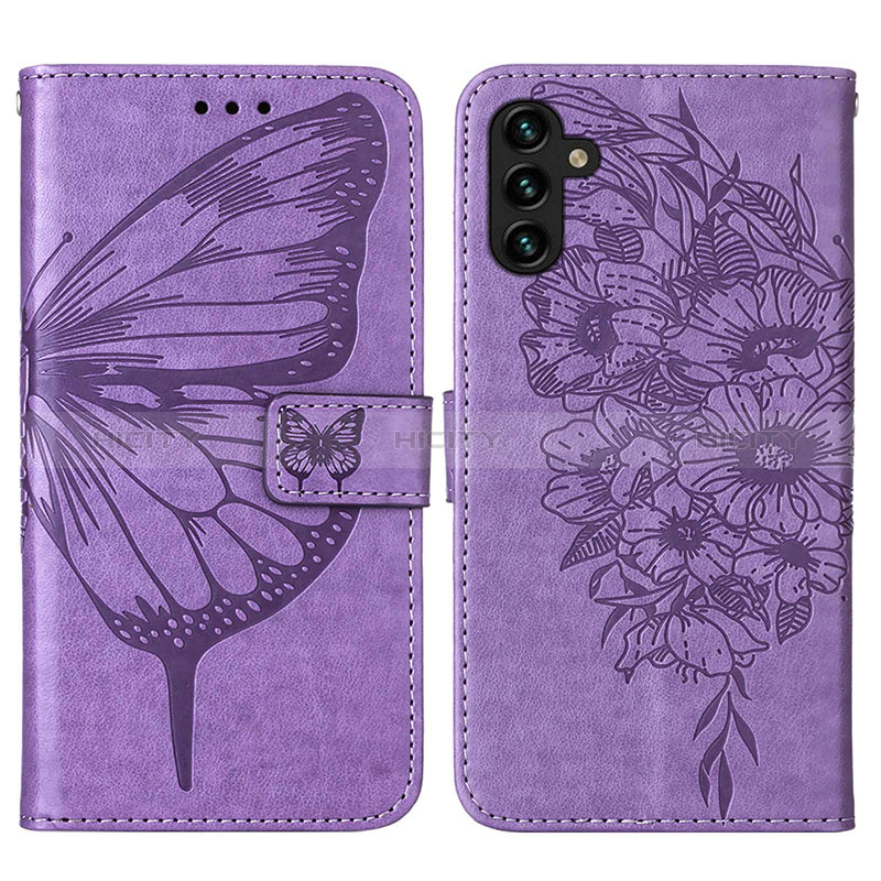 Leather Case Stands Butterfly Flip Cover Holder Y01B for Samsung Galaxy A04s