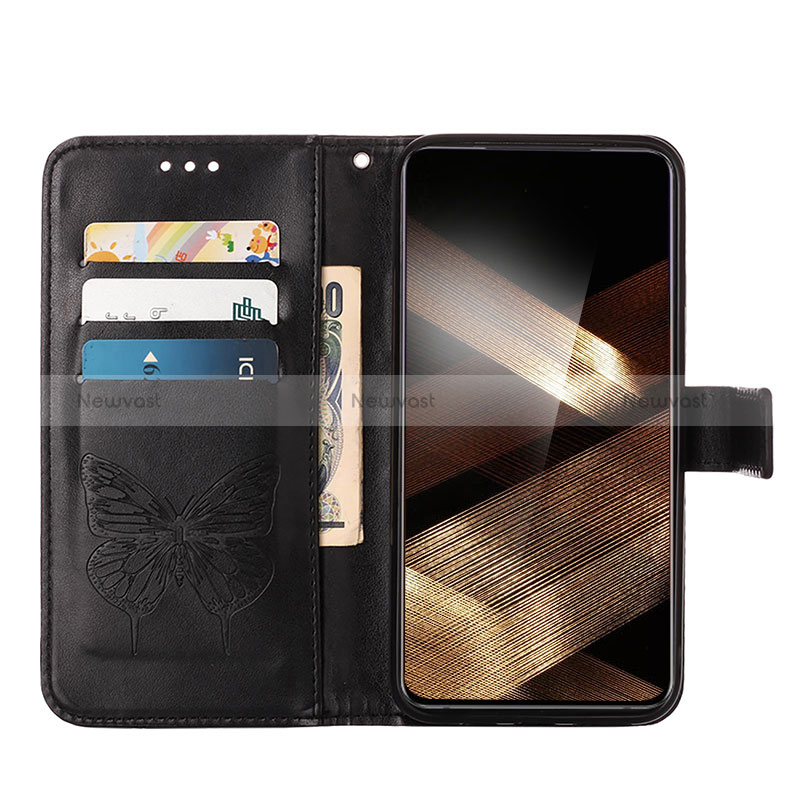 Leather Case Stands Butterfly Flip Cover Holder Y01B for Samsung Galaxy A15 5G