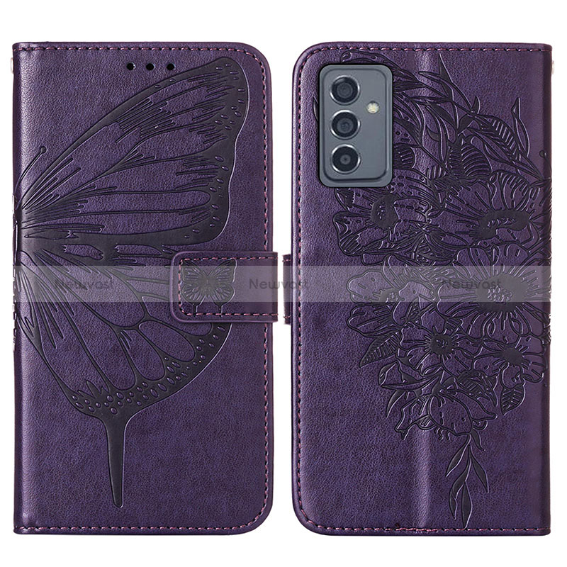 Leather Case Stands Butterfly Flip Cover Holder Y01B for Samsung Galaxy A15 LTE