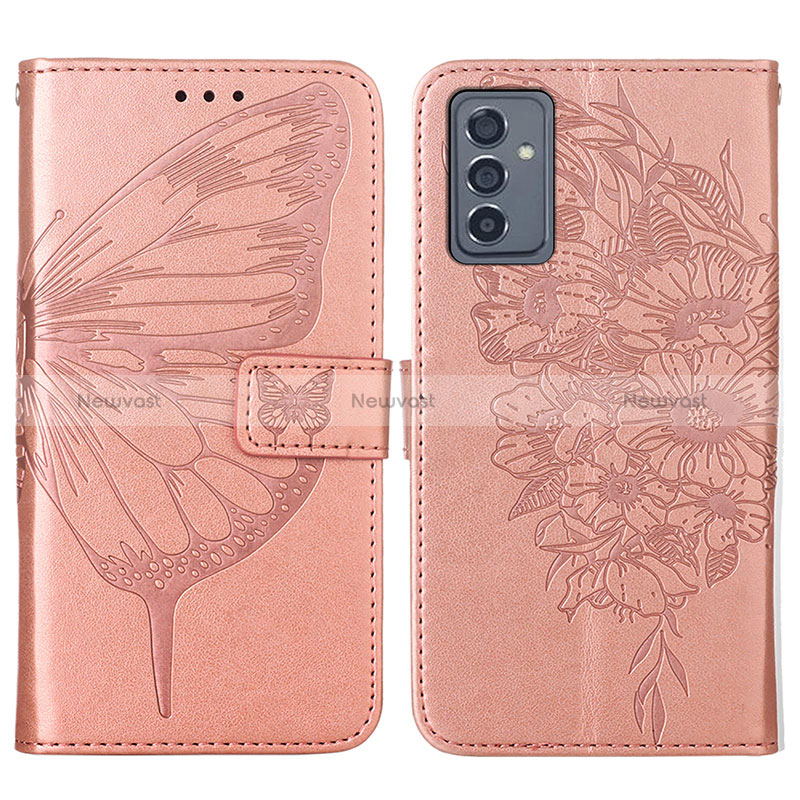 Leather Case Stands Butterfly Flip Cover Holder Y01B for Samsung Galaxy A15 LTE