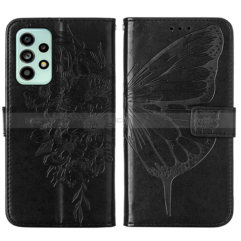 Leather Case Stands Butterfly Flip Cover Holder Y01B for Samsung Galaxy A53 5G