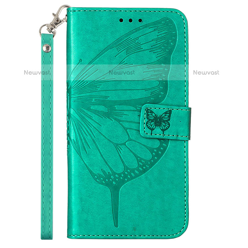 Leather Case Stands Butterfly Flip Cover Holder Y01B for Samsung Galaxy M53 5G