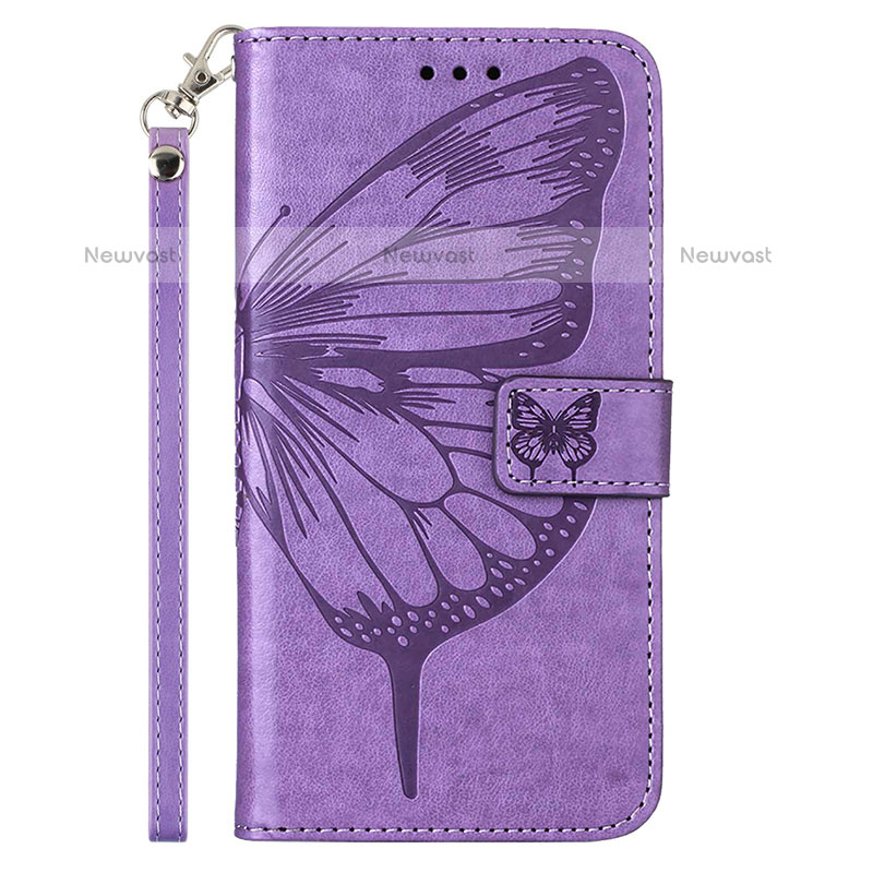 Leather Case Stands Butterfly Flip Cover Holder Y01B for Samsung Galaxy M53 5G