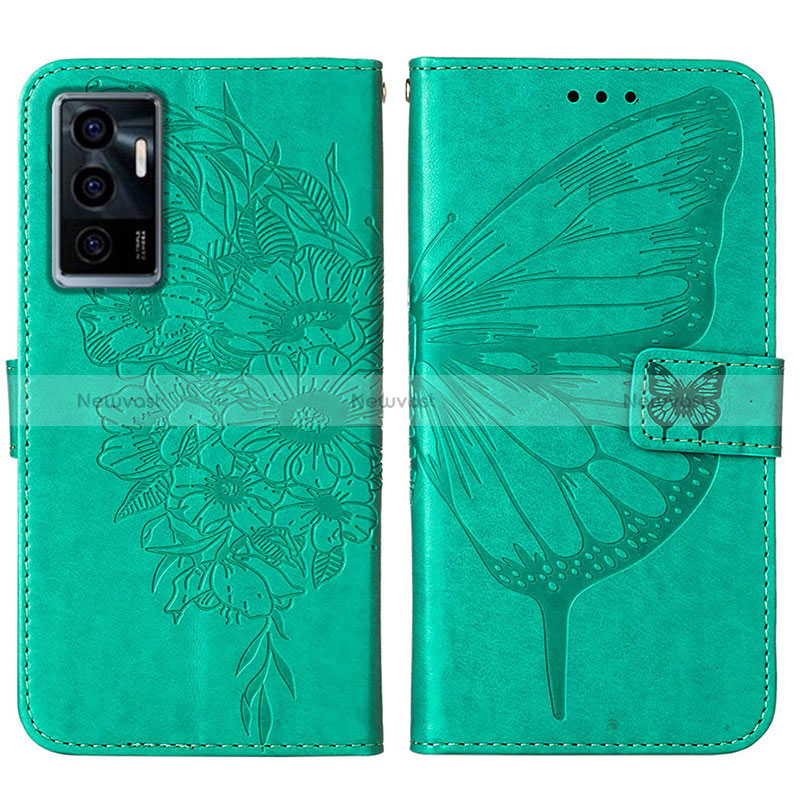 Leather Case Stands Butterfly Flip Cover Holder Y01B for Vivo V23e