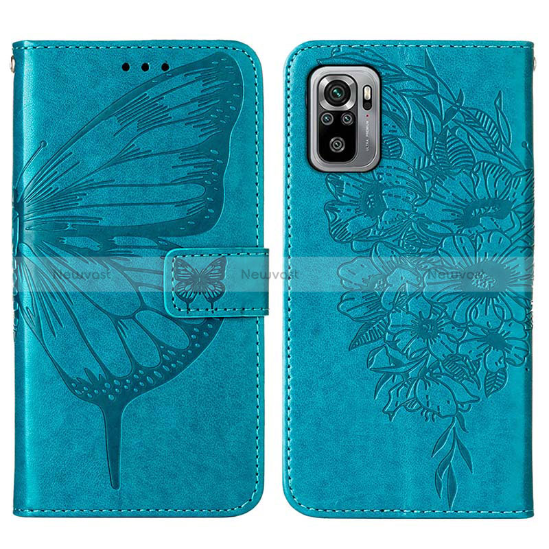 Leather Case Stands Butterfly Flip Cover Holder Y01B for Xiaomi Redmi Note 11 SE India 4G