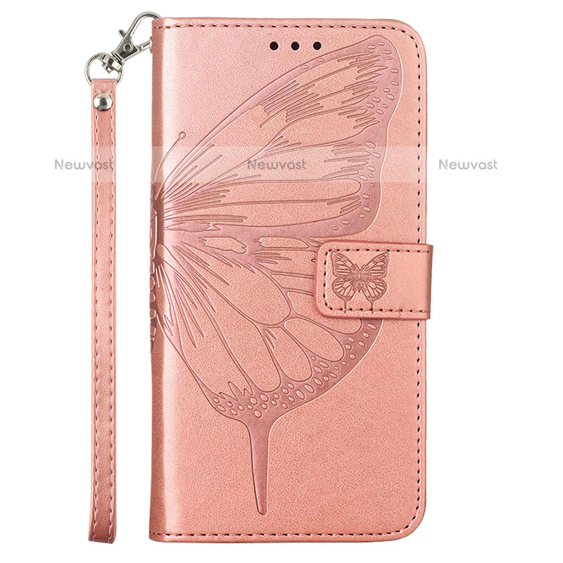 Leather Case Stands Butterfly Flip Cover Holder Y02B for Samsung Galaxy A02s