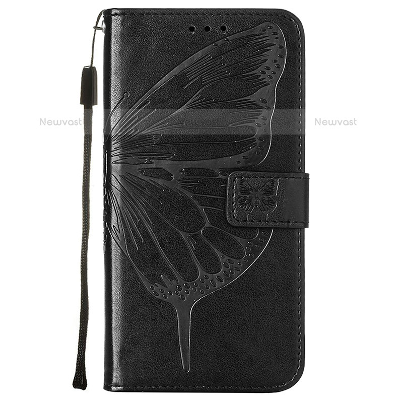 Leather Case Stands Butterfly Flip Cover Holder Y06B for Samsung Galaxy S21 5G