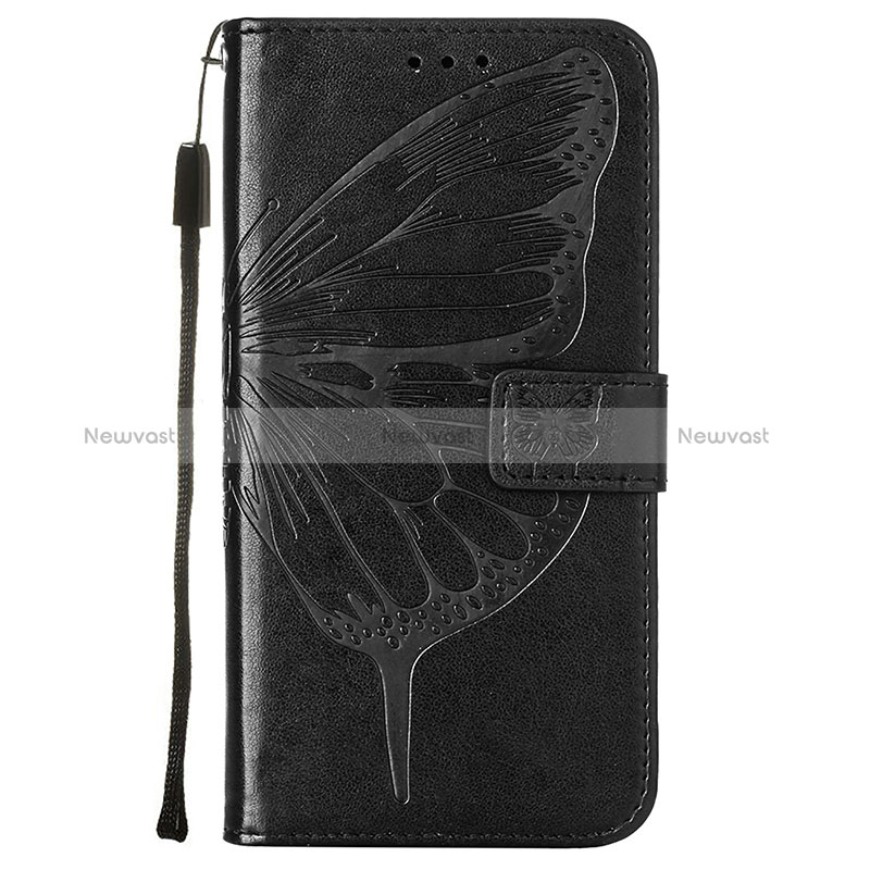 Leather Case Stands Butterfly Flip Cover Holder Y06B for Samsung Galaxy S24 Plus 5G