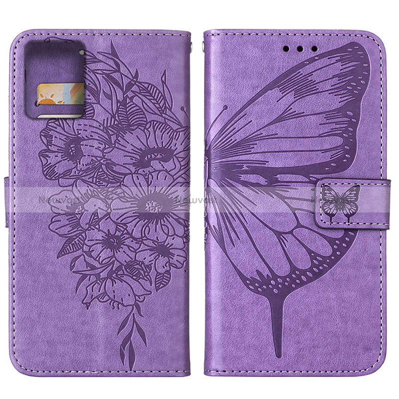 Leather Case Stands Butterfly Flip Cover Holder YB1 for Motorola Moto G 5G (2023)