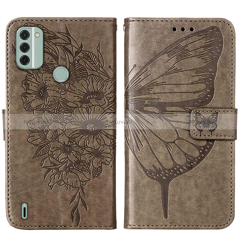 Leather Case Stands Butterfly Flip Cover Holder YB1 for Nokia C31