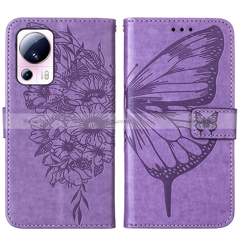 Leather Case Stands Butterfly Flip Cover Holder YB1 for Xiaomi Civi 2 5G