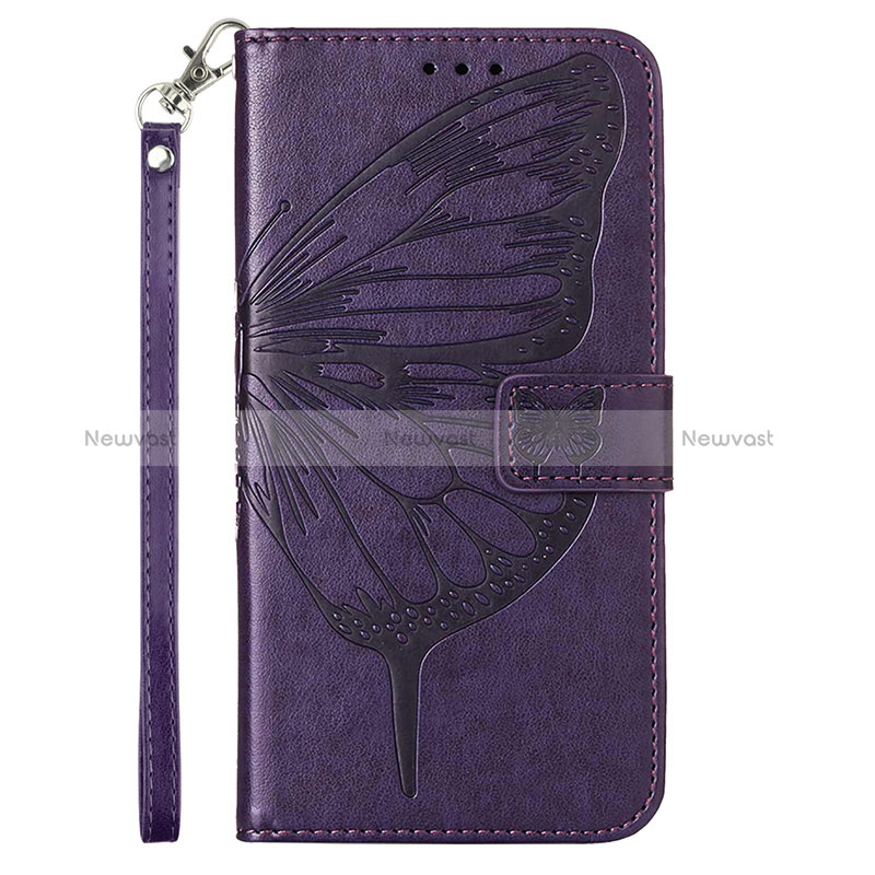 Leather Case Stands Butterfly Flip Cover Holder YB2 for Xiaomi Mi 12 Lite NE 5G