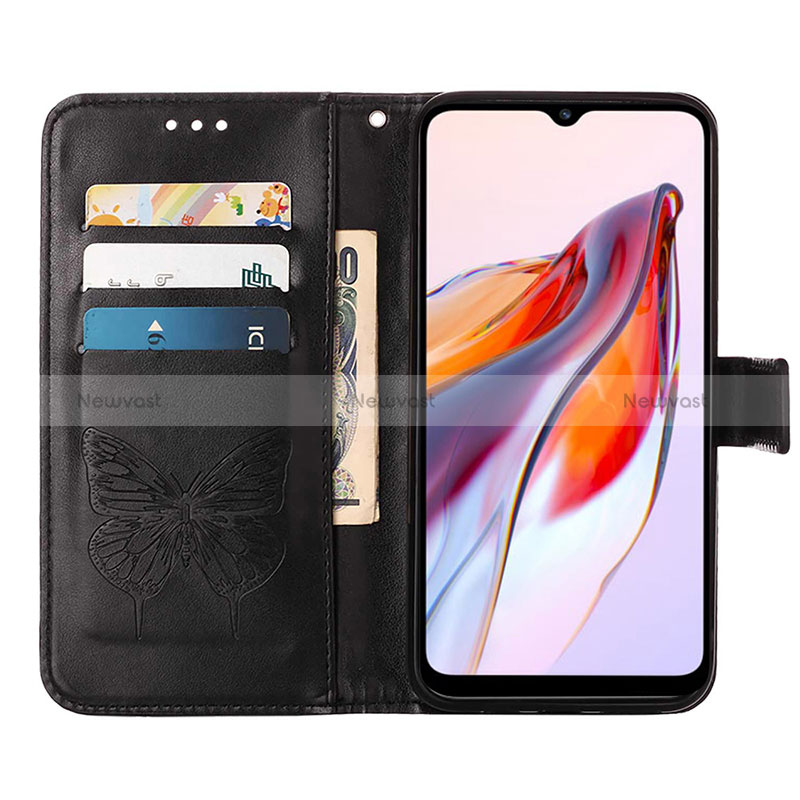 Leather Case Stands Butterfly Flip Cover Holder YB2 for Xiaomi Poco C55