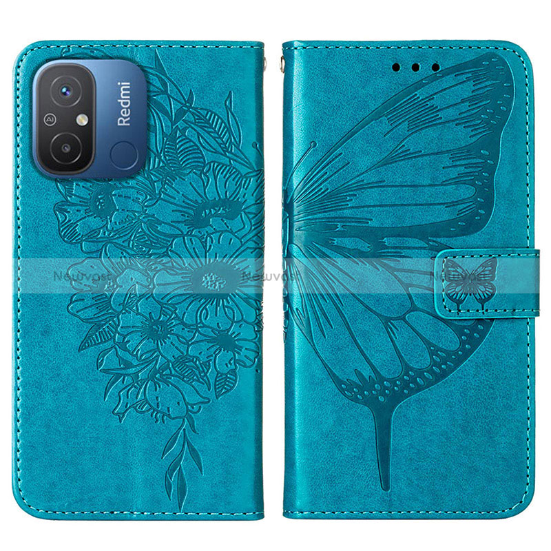 Leather Case Stands Butterfly Flip Cover Holder YB2 for Xiaomi Poco C55