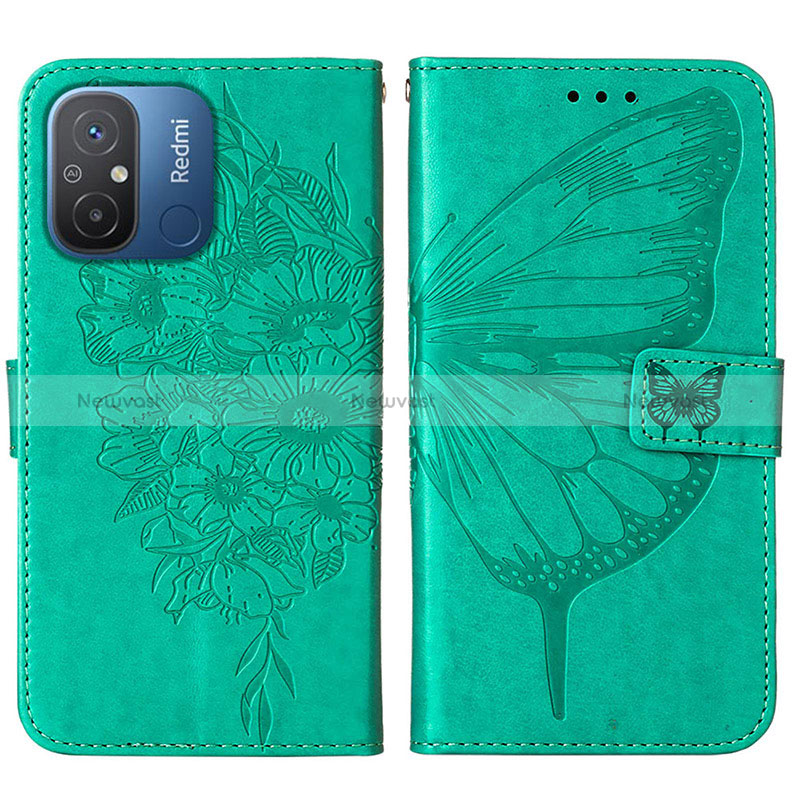 Leather Case Stands Butterfly Flip Cover Holder YB2 for Xiaomi Poco C55