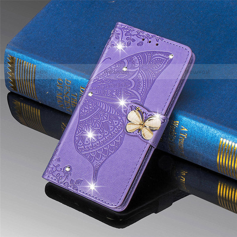 Leather Case Stands Butterfly Flip Cover L01 Holder for Xiaomi Mi 11 Lite 4G