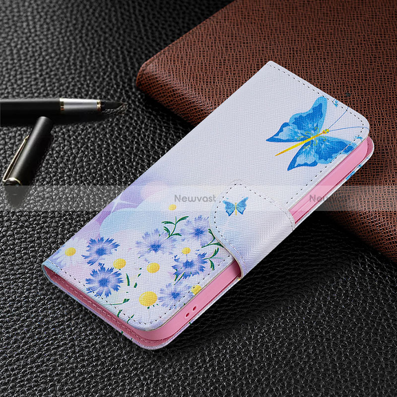 Leather Case Stands Butterfly Flip Cover L02 Holder for Apple iPhone 16 Pro Max Black