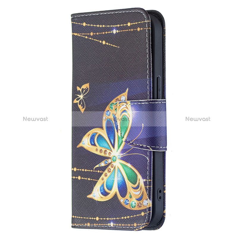 Leather Case Stands Butterfly Flip Cover L07 Holder for Apple iPhone 15 Mixed