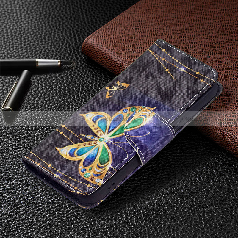 Leather Case Stands Butterfly Flip Cover L07 Holder for Apple iPhone 15 Mixed