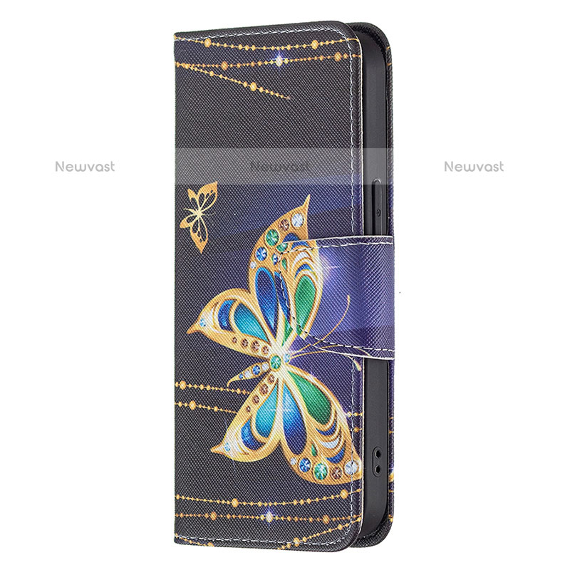 Leather Case Stands Butterfly Flip Cover L07 Holder for Apple iPhone 15 Pro Max Mixed