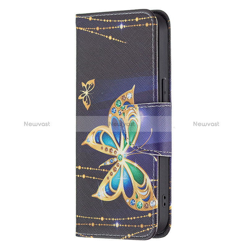 Leather Case Stands Butterfly Flip Cover L07 Holder for Apple iPhone 16 Pro Mixed