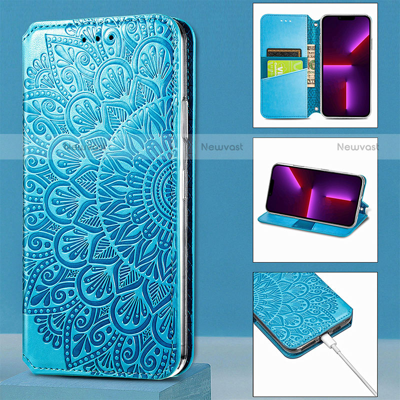 Leather Case Stands Fashionable Pattern Flip Cover H01 Holder for Apple iPhone 13