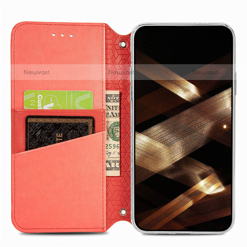 Leather Case Stands Fashionable Pattern Flip Cover H01 Holder for Apple iPhone 14 Pro