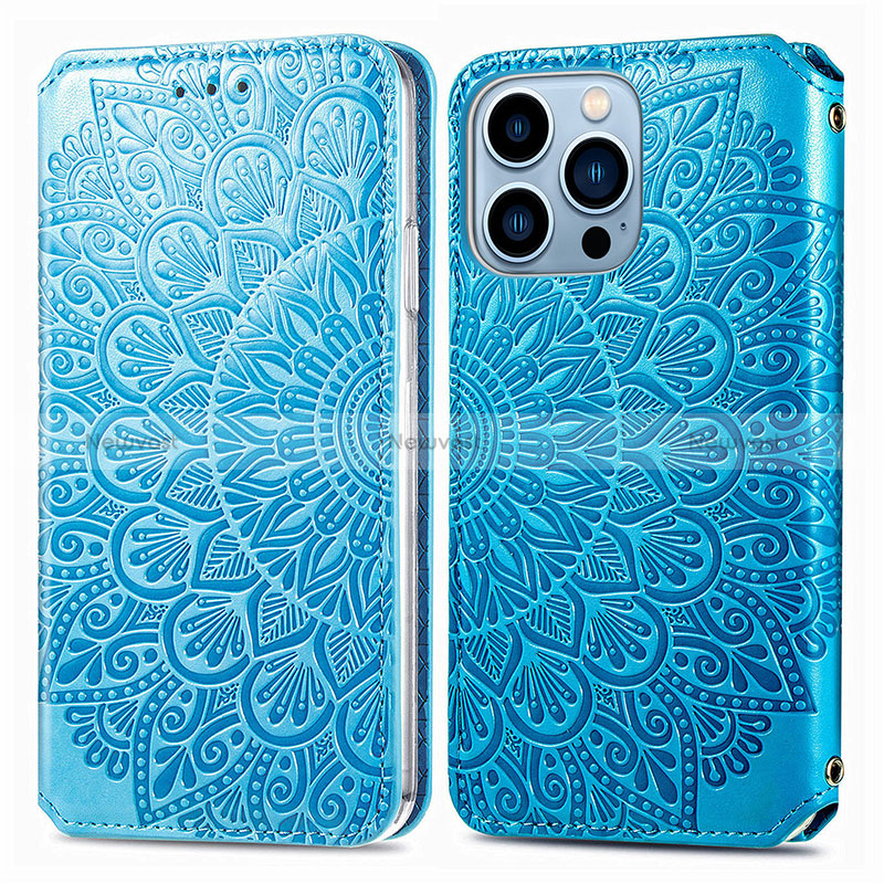 Leather Case Stands Fashionable Pattern Flip Cover H01 Holder for Apple iPhone 14 Pro Max