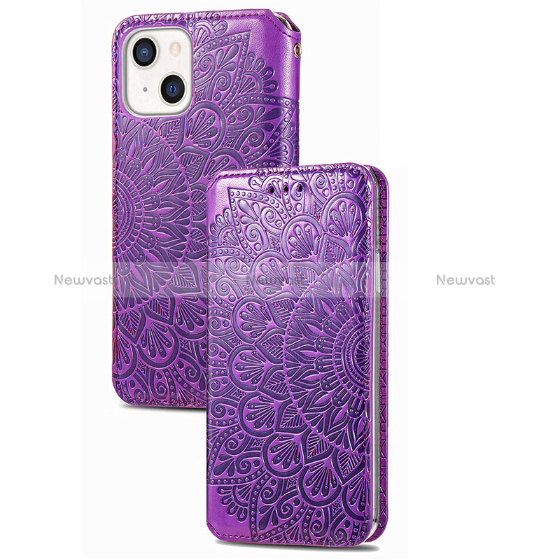 Leather Case Stands Fashionable Pattern Flip Cover H01 Holder for Apple iPhone 15