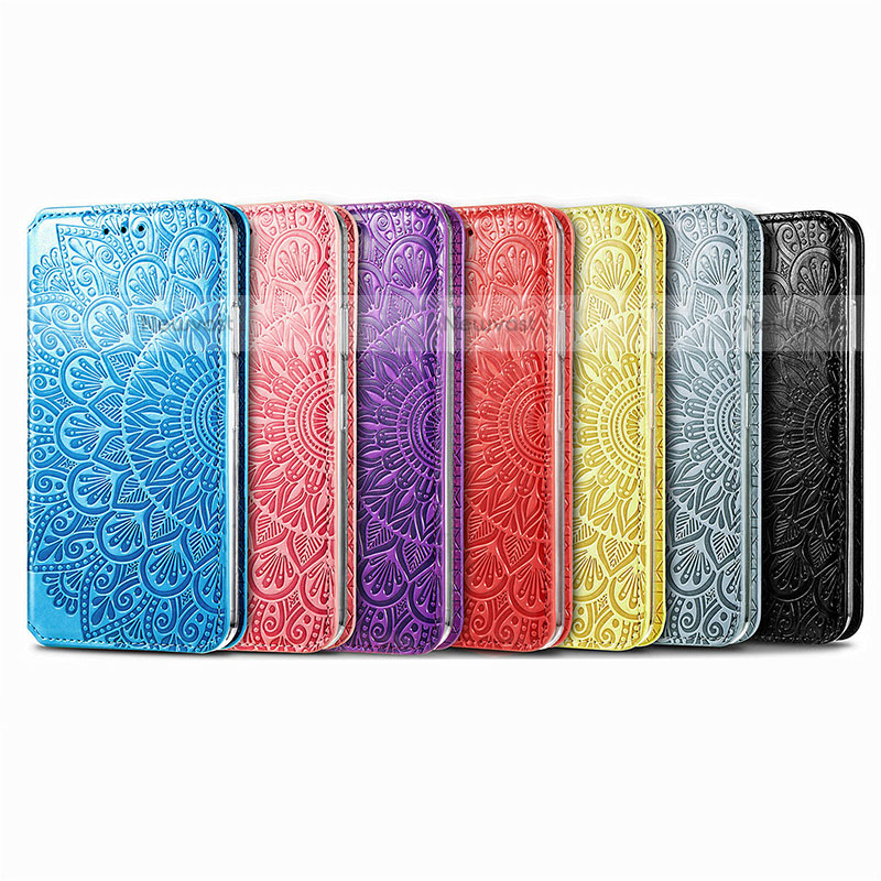 Leather Case Stands Fashionable Pattern Flip Cover H02 Holder for Apple iPhone 13